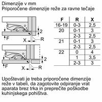Vgradni hladilnik z zamrzovalnikom Bosch KIS87AFE0
