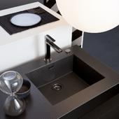 Set izliv, preliv in gumb SCHOCK 400069 Gunmetal